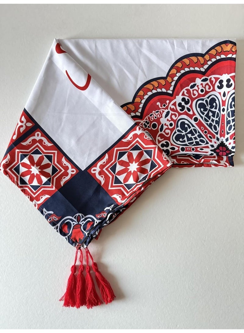 مفرش ترابيزة بتصميم خيامية لديكور رمضان، مقاس 125×160 سم - Image 1